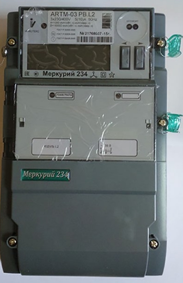 Счетчик трёхфазный со встроенным модемом PLС МЕРКУРИЙ 234 ARTM 02 D POBR L4 Счетчики электроэнергии